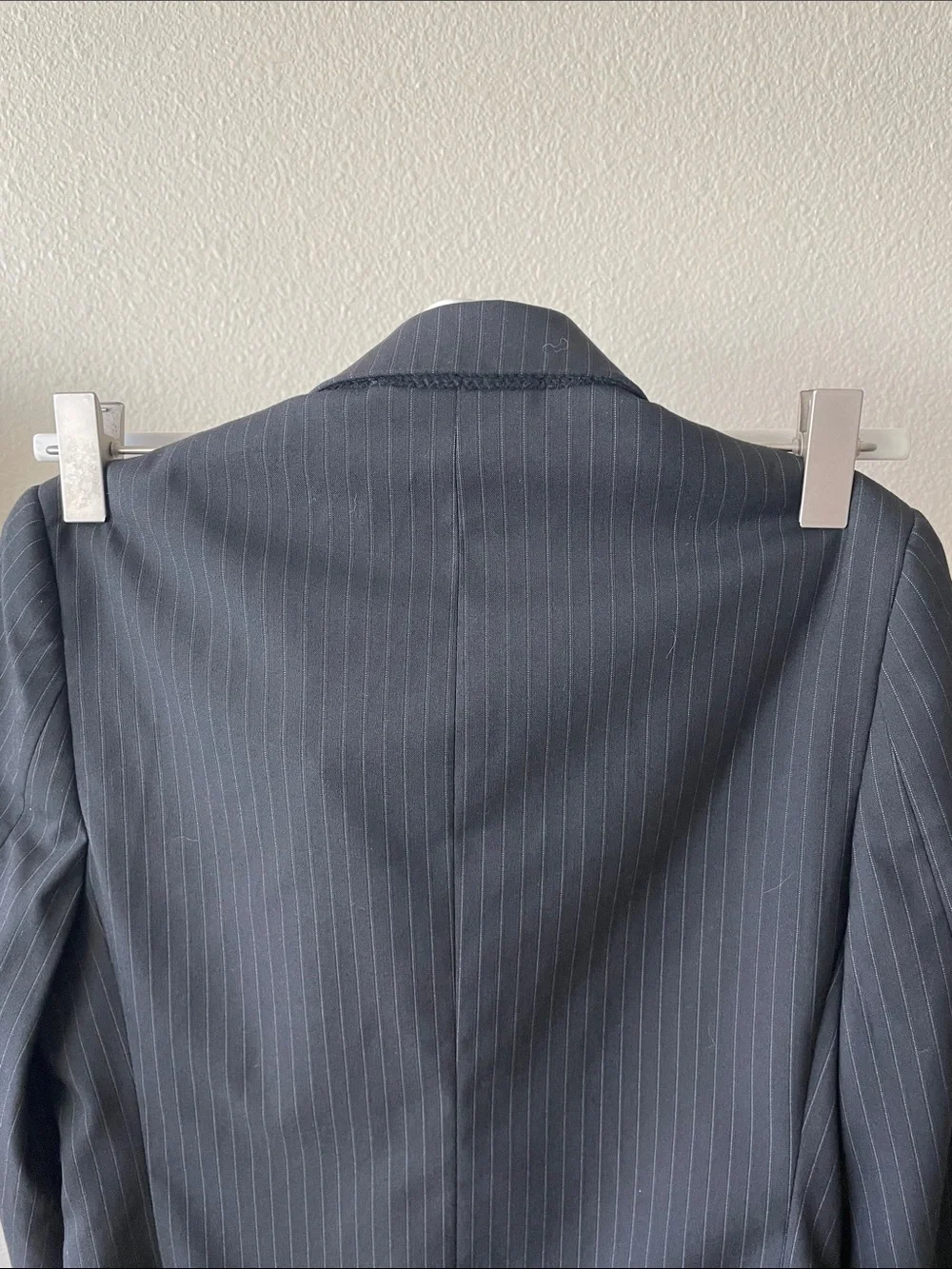 Lauren Ralph Lauren Boys Black Pinstripe Suit Blazer Jacket Formal Dress Coat S